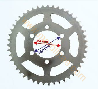 ARKA DİŞLİ CROSS KUBA BLACK CAT 428-48T İÇ 106 mm 6 DELİKLİ