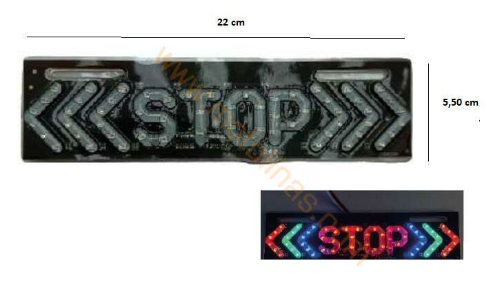 MOTOSİKLET AKSESUAR LED OK MODEL SİLİKONLU KAYAN LED - UNİVERSAL