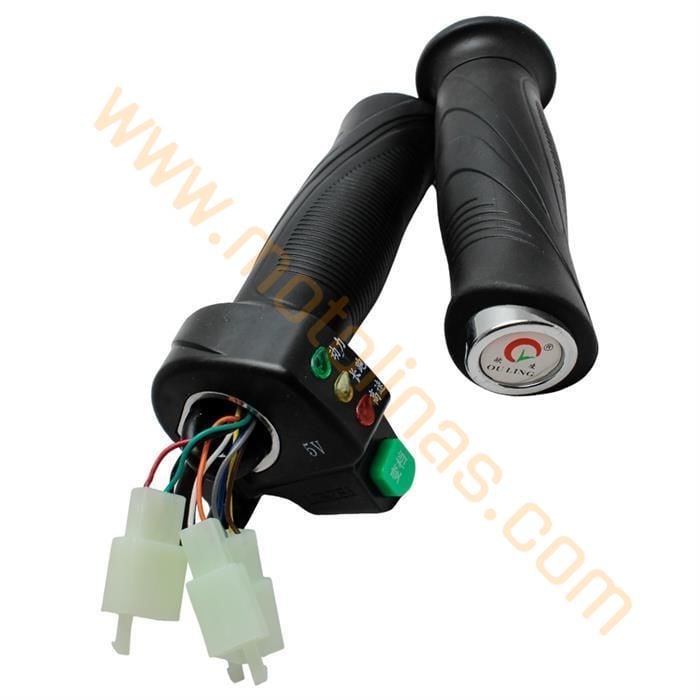 ELEKTRİKLİ BİSİKLET GAZ KOLU VE ELCİK TAKIMI KADEMELİ + IŞIKLI