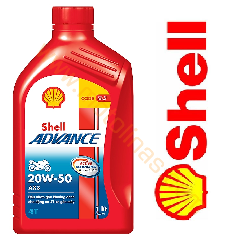 Shell Adcence Ax3 20W50 4T Motosiklet Mineral Yağ 1 Litre