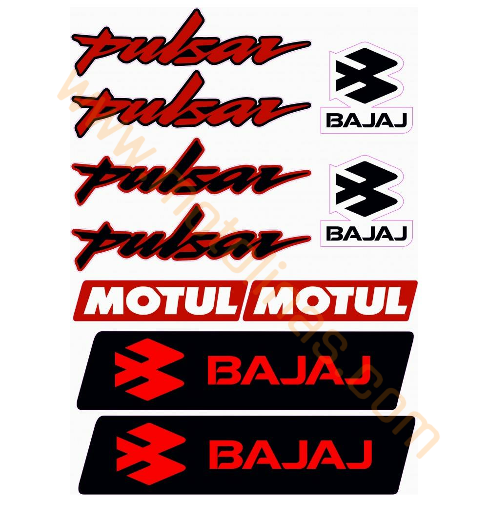 BAJAJ PULSAR STİCKER A4 SET SARI 10 PARÇA SARI