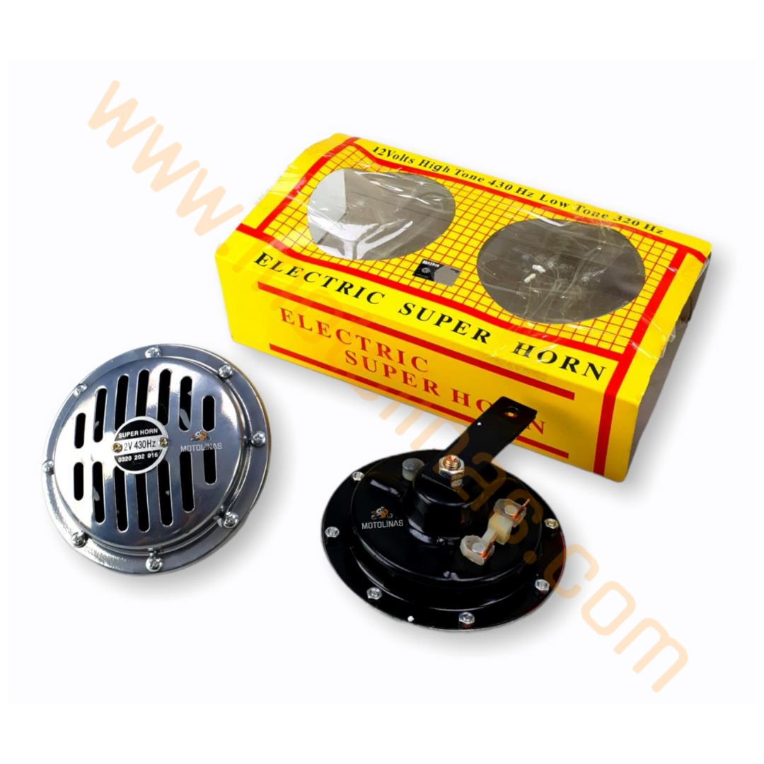 Hella Korna Çiftli 12 Volt Nikel Korna Süper TON BÜYÜK BOY 13 CM