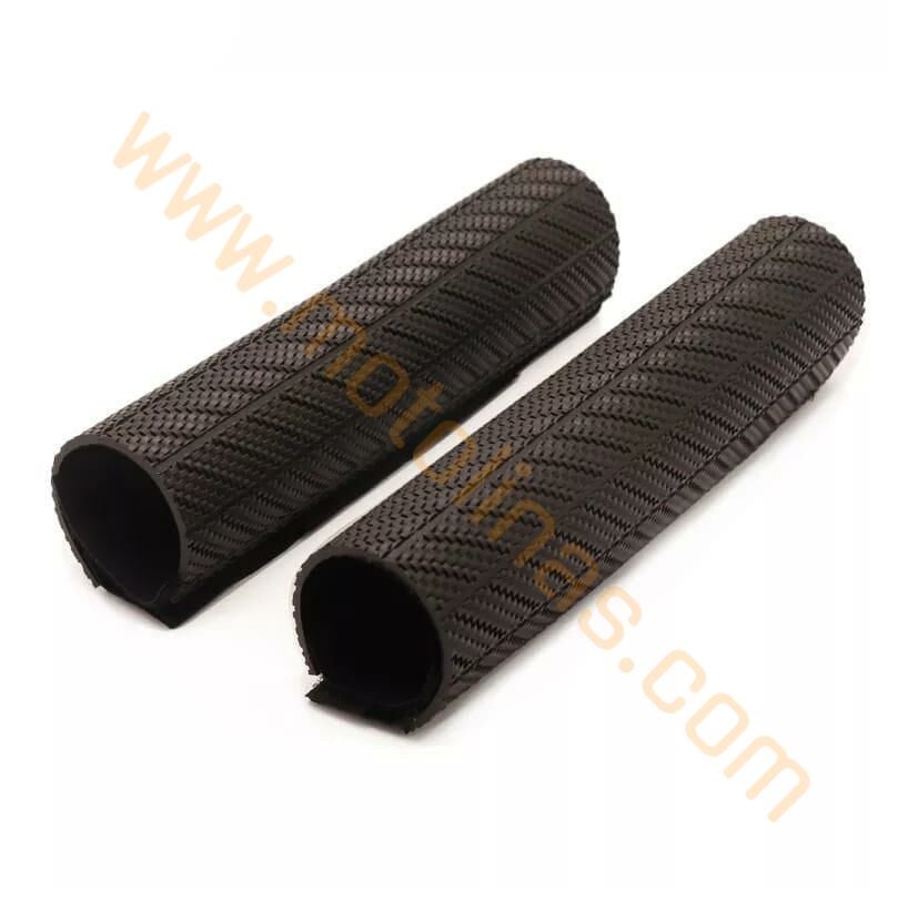 ÖN AMORTİSÖR KORUYUCU KARBON PLASTİK TAKIM CROSS 25CM - SİYAH