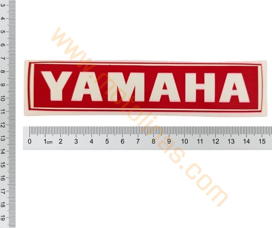 YAMAHA STİCKER TEKLİ KIRMIZI 15x3cm - UNİVERSAL