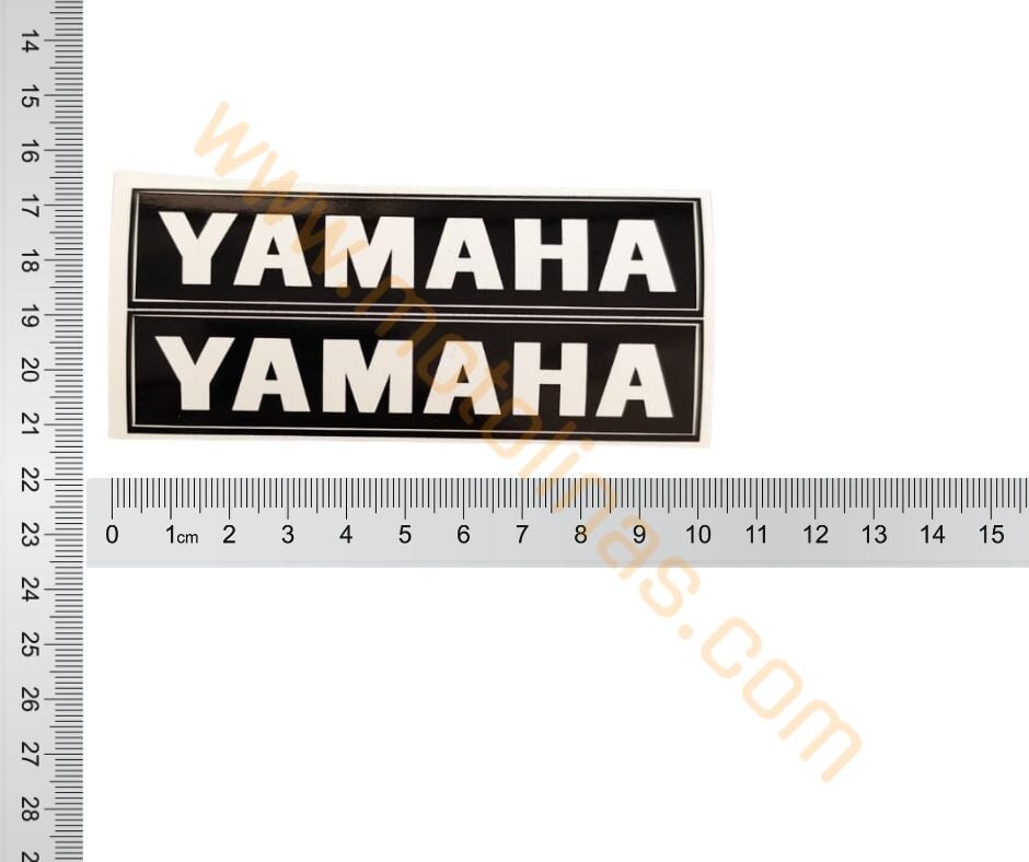 YAMAHA STİCKER TEKLİ SİYAH 2 ADET 10x2cm - UNİVERSAL