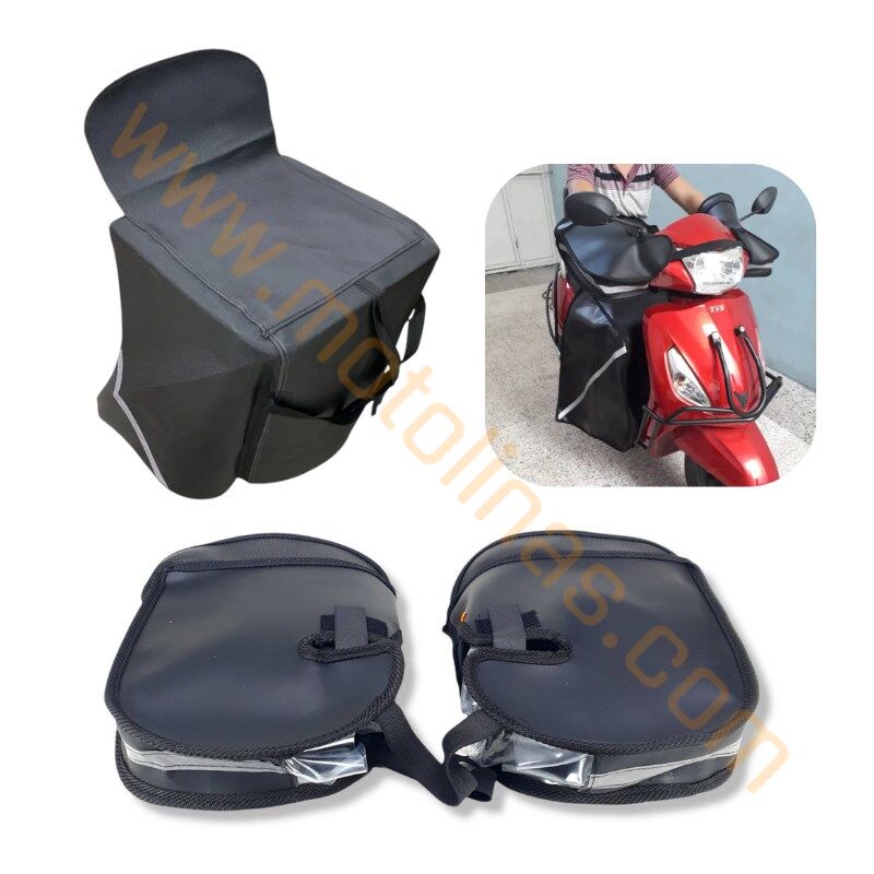 Scooter Motorsiklet El Koruma Rüzgarlık, Diz Örtüsü Birlikte Set