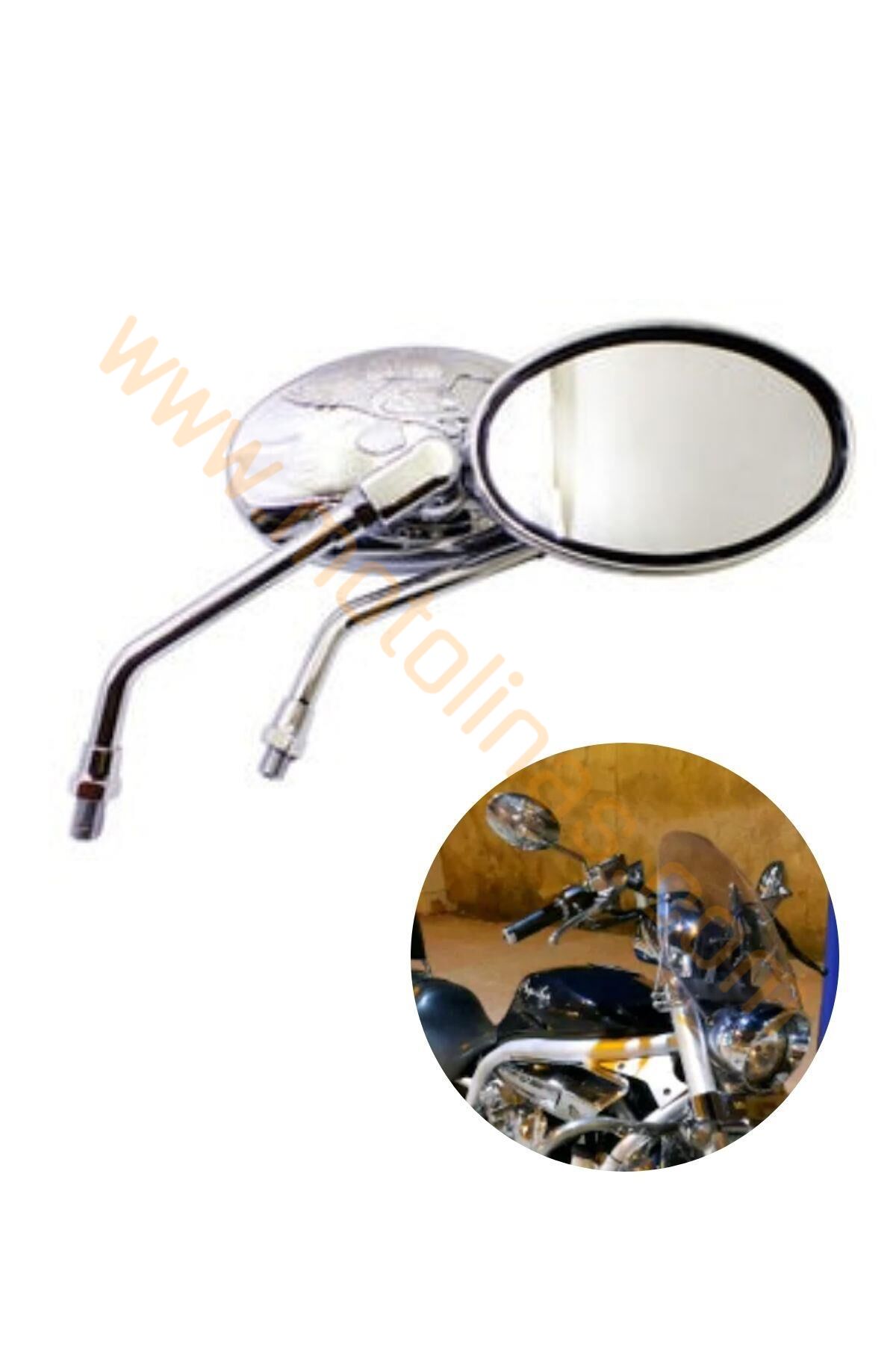 AYNA 10MM QY124 KARTAL DESEN NİKEL - UNİVERSAL