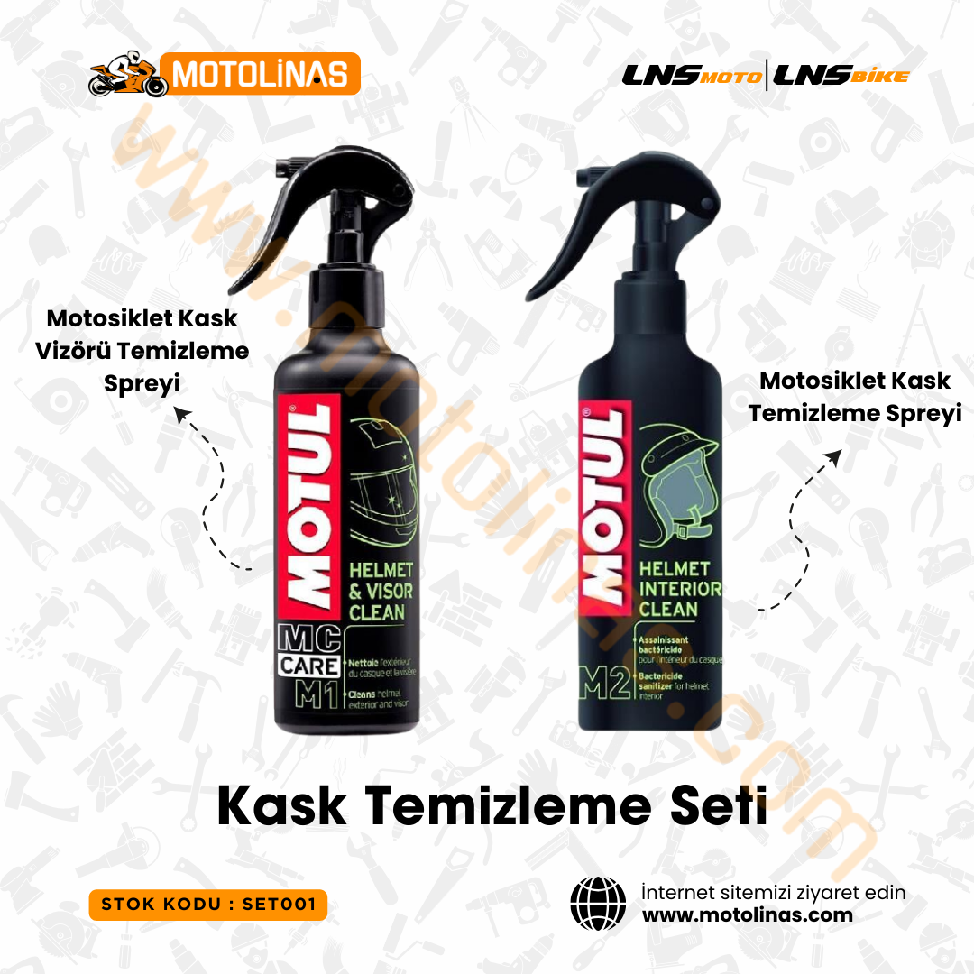 Motul Bakım Seti M1-M2 Kask Temizleme Kiti