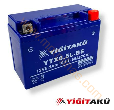 YİĞİT AKÜ 12 VOLT 6.5 AMPER YTX6.5L-BS CG MODELİ ŞUBAT/2021
