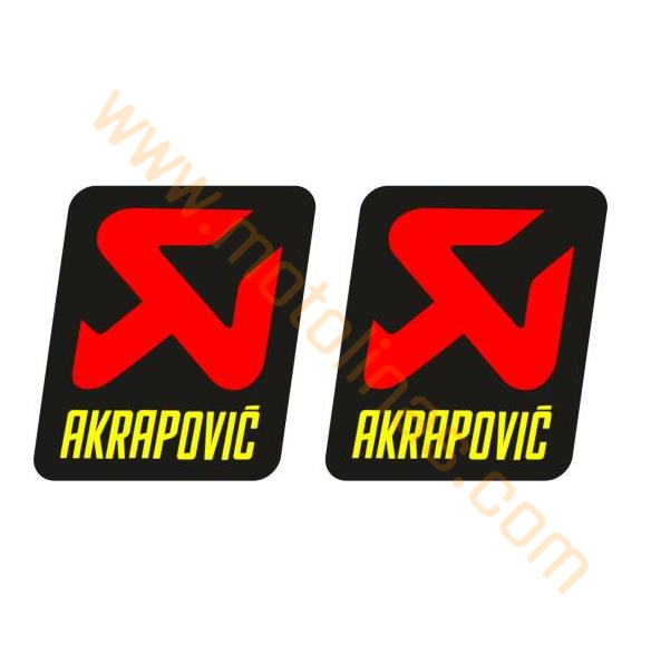 DAMLA STİCKER AKRAPOVİC 2 li 4,5cm x 3,5 cm MOTOSİKLET AKSESUAR