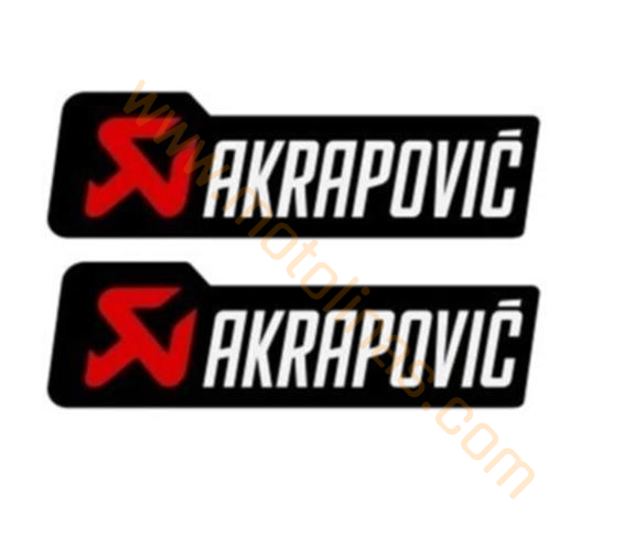 DAMLA STİCKER AKRAPOVİC 2 li 4,5cm x 3,5 cm MOTOSİKLET AKSESUAR