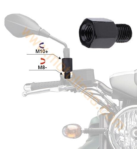 ALT 8mm TERS DİŞ - ÜST 10mm DÜZ DİŞ AYNA UZATMA