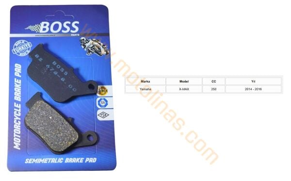FREN DİSK BALATASI [BS678] ORGANİK - YAMAHA XMAX250 2014-2016