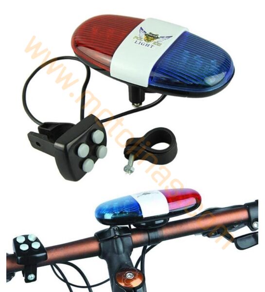 BİSİKLET KORNA 4 SESLİ POLİS SİRENİ - BİSİKLET