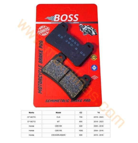 ÖN FREN DİSK BALATASI [BS390] ORGANİK -CF MOTO CLK700,MT800,Honda CBR600RR, CBR100RR
