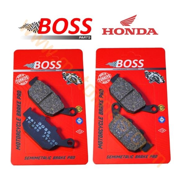 CB650R FREN BALATA SETİ ÖN ARKA, SİNTERLİ BALATA BOSS MARKA