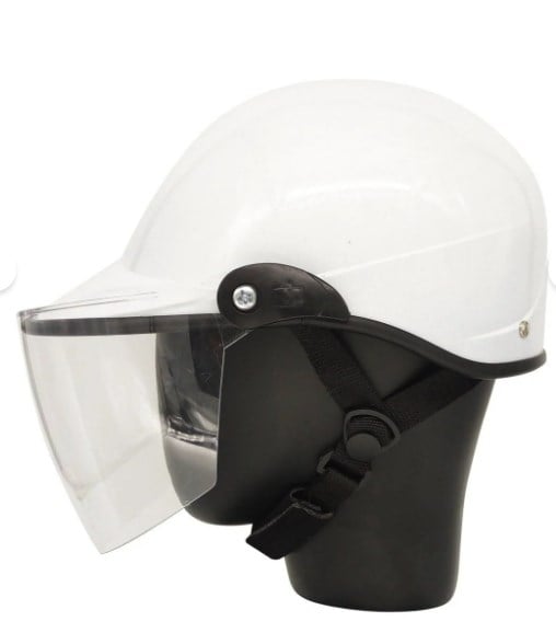 Kask Jokey Beyaz Fitilli Camlı - Universal