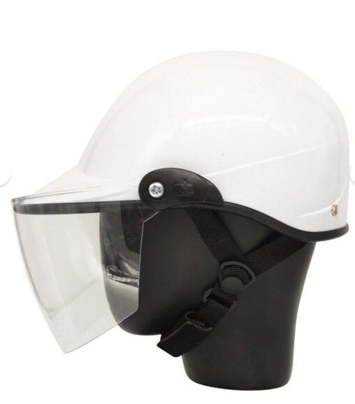 Kask Jokey Beyaz Fitilli Camlı - Universal