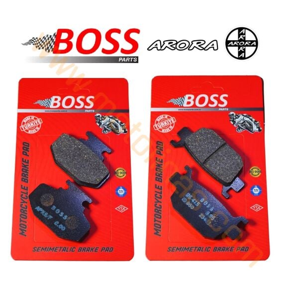 ARORA MAXT125 FREN BALATASI SETİ ÖN ARKA SİNTERLİ BALATA BOSS MARKA