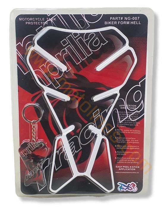 MOTOSİKLET TANK PAD + MASKOT SET, DEPO ÜSTÜ KORUYUCU STİCKER