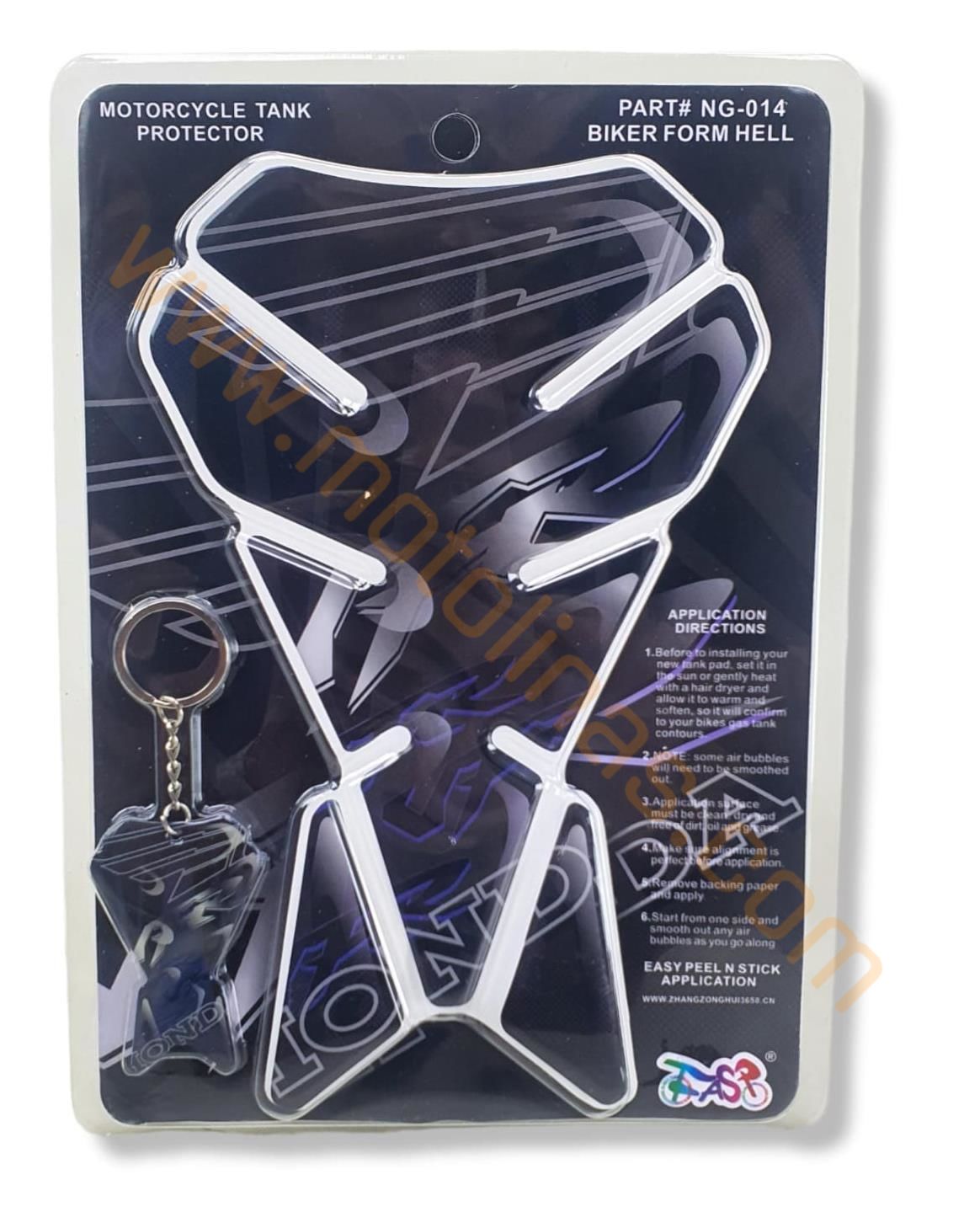 MOTOSİKLET TANK PAD + MASKOT SET, DEPO ÜSTÜ KORUYUCU STİCKER