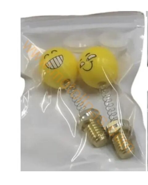 AYNA YERİ CNS DEKOR VİDA 2li FİYAT 10mm [YAYLI MODEL-EMOJİ] - KARIŞIK RENK
