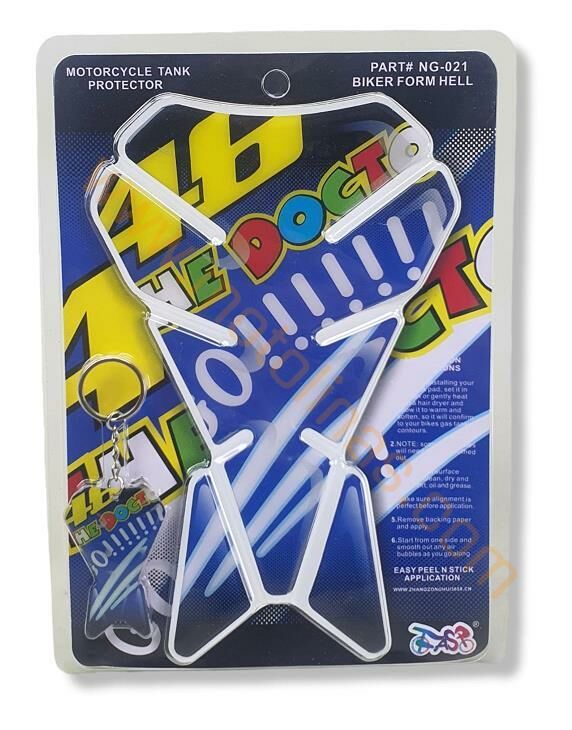 MOTOSİKLET TANK PAD + MASKOT SET, DEPO ÜSTÜ KORUYUCU STİCKER