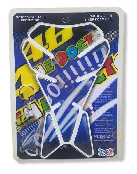 MOTOSİKLET TANK PAD + MASKOT SET, DEPO ÜSTÜ KORUYUCU STİCKER
