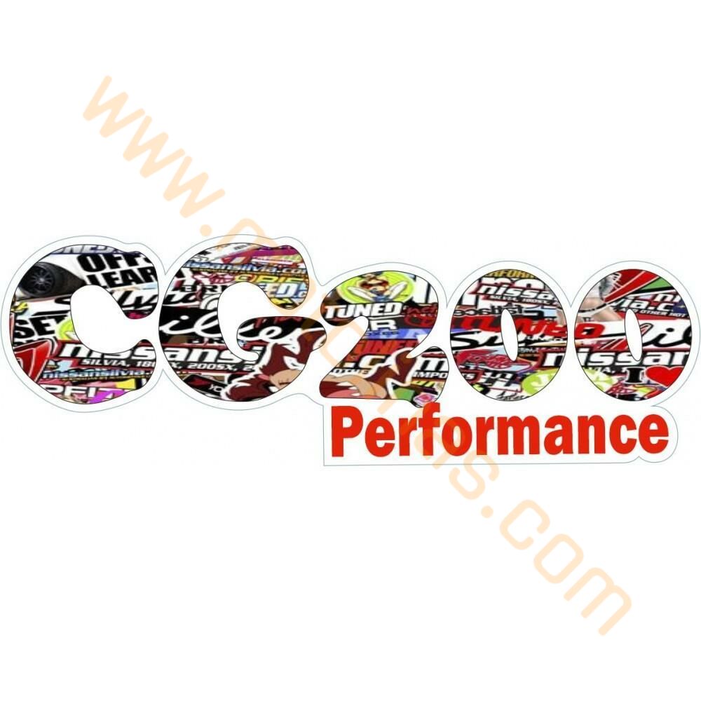 CG200 UYUMLU PERFORMANCE STİCKER  20X6,5cm CG ETİKET
