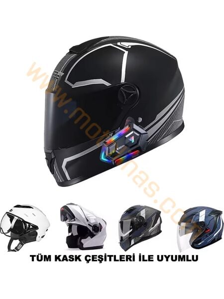İNTERKOM [Y20-MAX] BLUETOOTH 5.3 - 2 KİŞİ 300 METRE EŞLEŞME RPG AYDINLATMA
