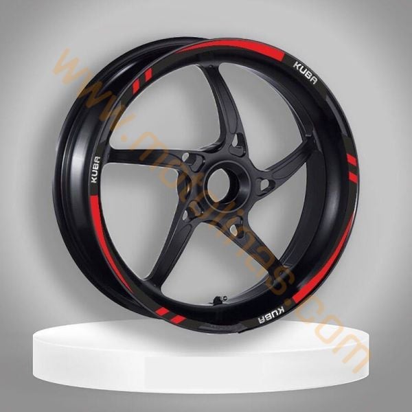 KUBA MOTOR UNİVERSAL JANT ŞERİDİ UYUMLU KIRMIZI REFLEKTÖR