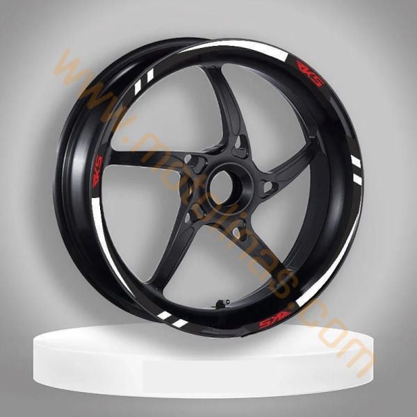 RKSMOTOR UNİVERSAL JANT ŞERİDİ UYUMLU BEYAZ REFLEKTÖR
