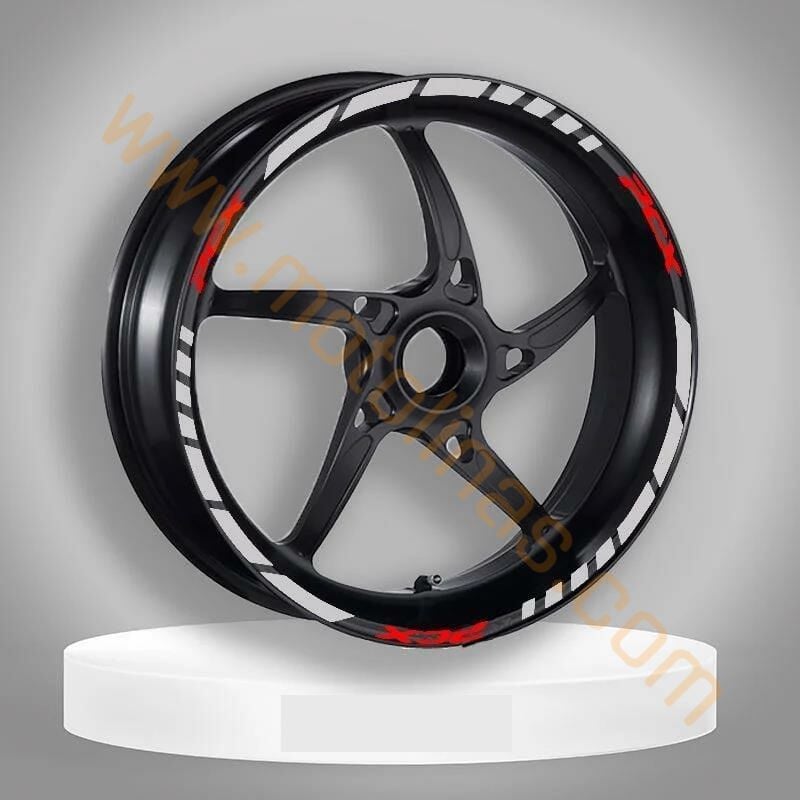 PCX TÜM MODELLER JANT ŞERİDİ UYUMLU BEYAZ REFLEKTÖR PCX YAZILI