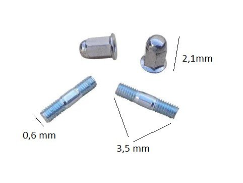 Egzoz Saplama Somun Seti 2+2 Cup Scooter Uyumlu