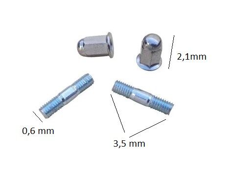 Egzoz Saplama Somun Seti 2+2 Cup Scooter Uyumlu