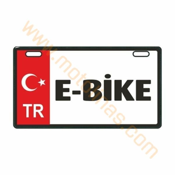 ELEKTRİKLİ BİSİKLET PLAKALIK EBİKE YAZILI ÖZEL MODEL TRAFİK KABULLU