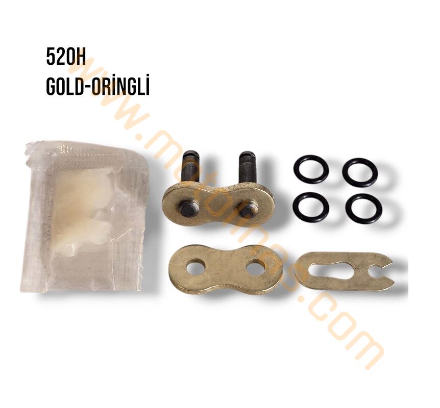 ZİNCİR KİLİDİ [ 520H KALIN ORİNGLİ / GOLD ] - MUHTELİF