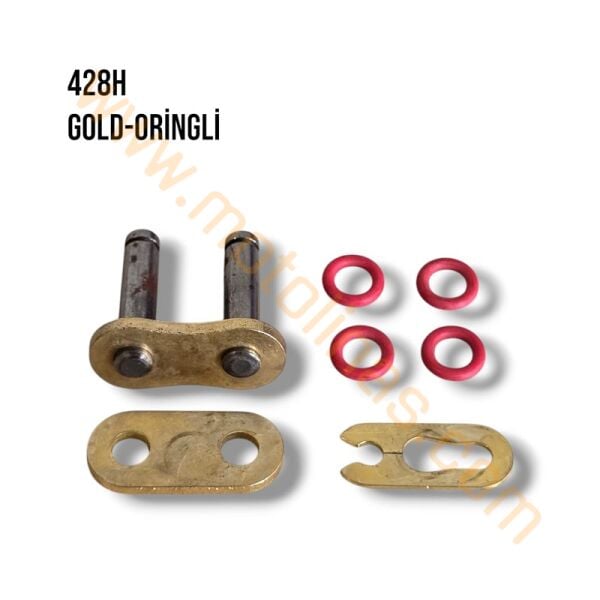 ZİNCİR KİLİDİ [ 428H KALIN ORİNGLİ / GOLD ] - MUHTELİF
