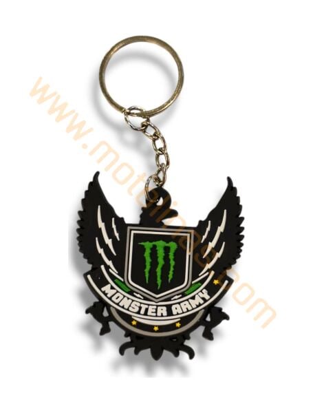 MOTOSİKLET UYUMLU ANAHTARLIK MASKOT SİLİKON MONSTER MOTOR ANAHTARLIK