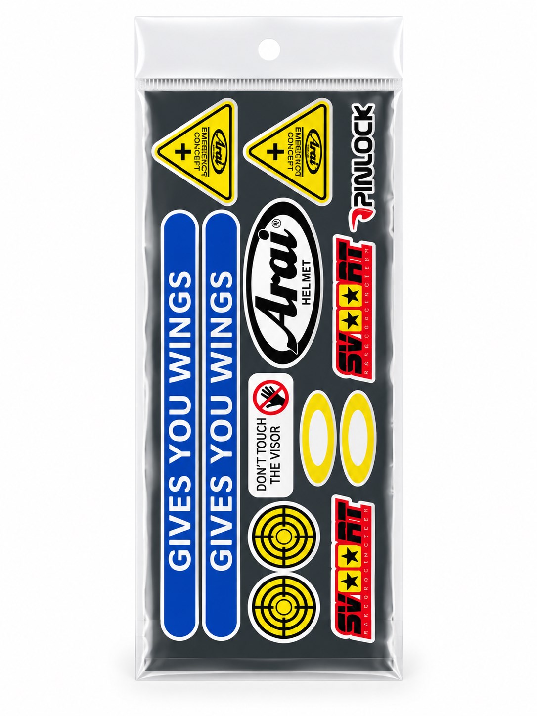 Motosiklet Sponsor Sticker Etiket Seti Fosforlu Folyo Kask Grenaj Model 4
