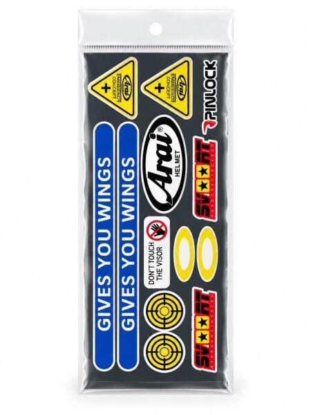 Motosiklet Sponsor Sticker Etiket Seti Fosforlu Folyo Kask Grenaj Model 4