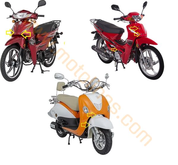 Motosiklet Kaporta Vidası M6x20 Lastikli ve Pullu – 5’li Set