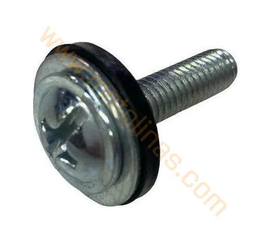 Motosiklet Kaporta Vidası M6x20 Lastikli ve Pullu – 5’li Set