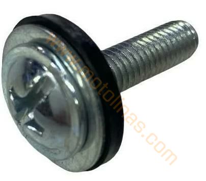 KAPORTA VİDASI LASTİKLİ VE PULLU M6*25 ( 5 ADET )  - UNİVERSAL