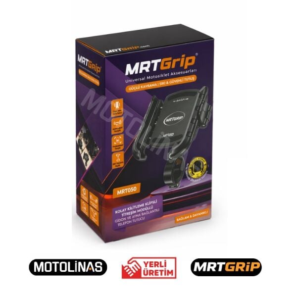 Mtgrip Motosiklet Telefon Tutucu - Titreşim Önleyici Kolay Kilitlemeli Evrensel