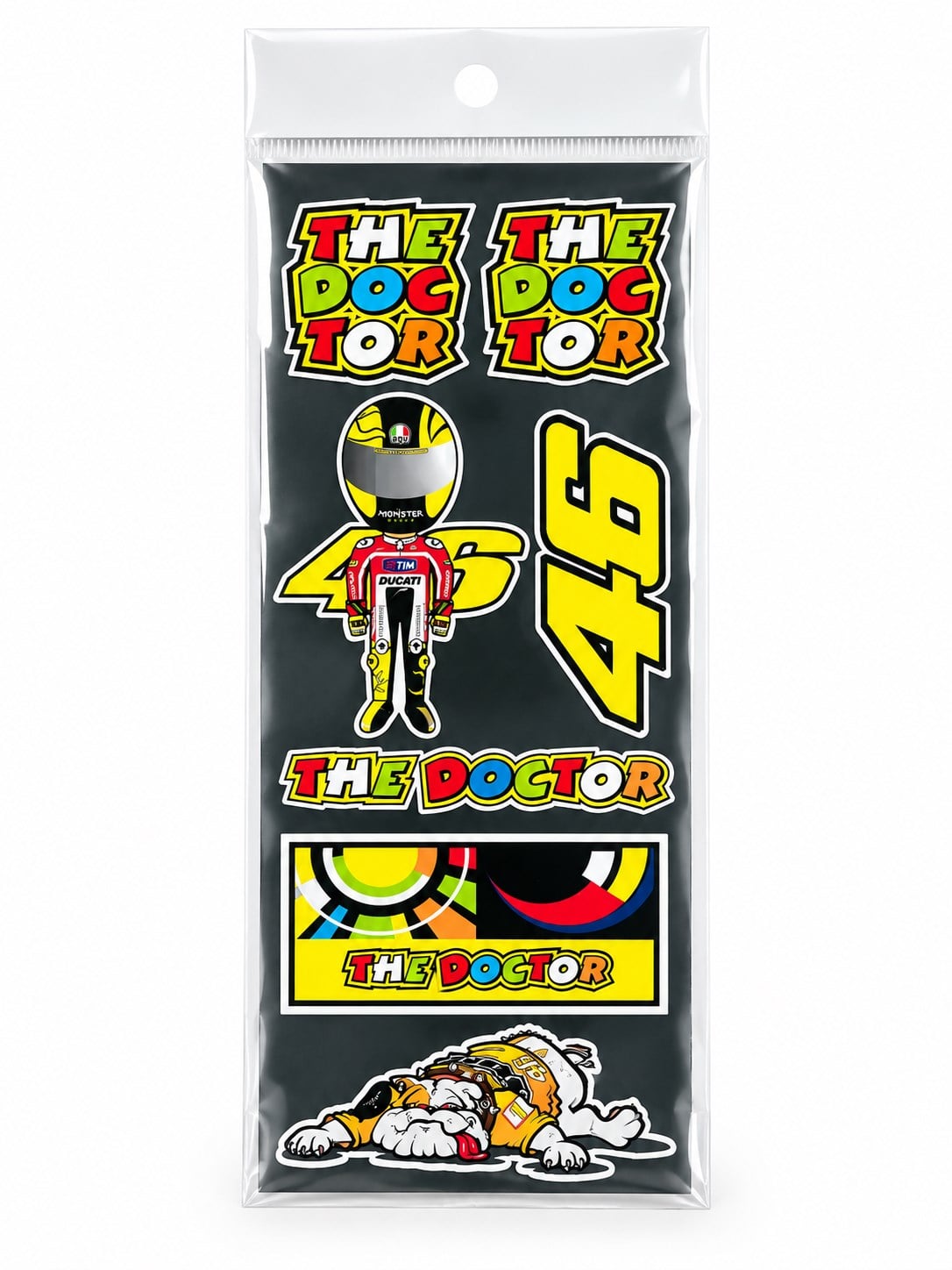 Motosiklet Sponsor Sticker Etiket Seti Fosforlu Folyo Kask Grenaj Model 8