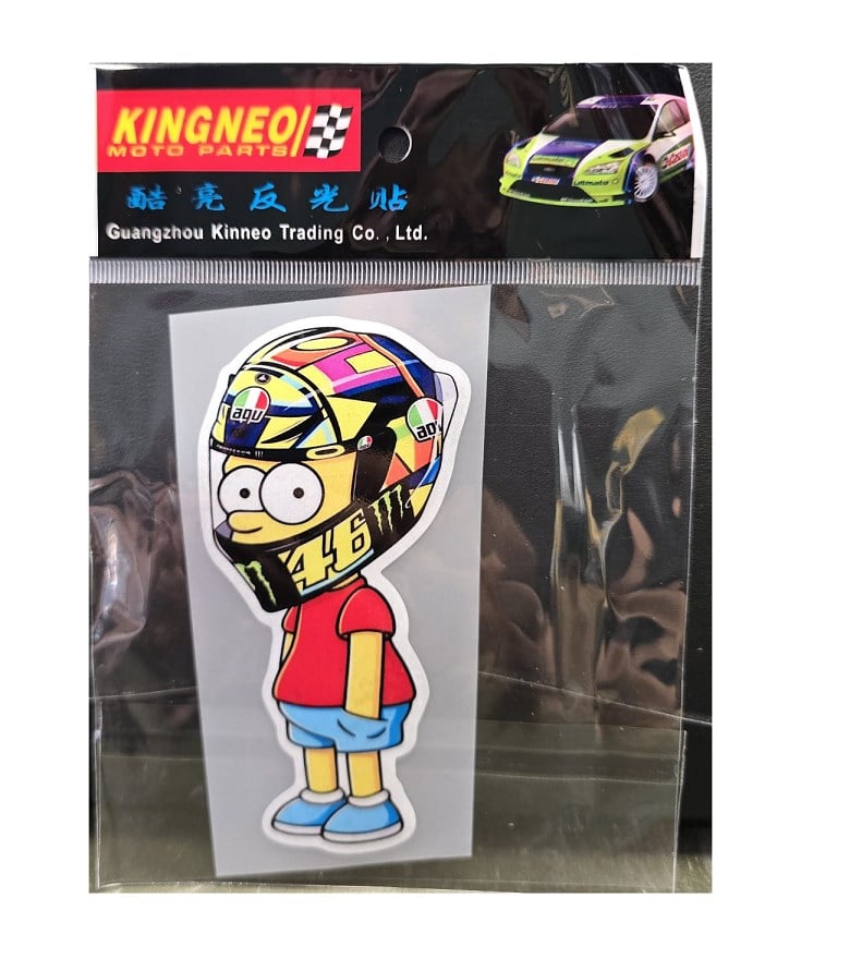 Motosiklet Mix 3D Sticker Etiket Seti Fosforlu Folyo Karışık M14