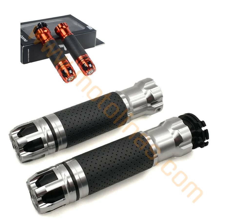 MOTOSİKLET ELCİK LÜX MODEL KROM RİZOMA ELCİK TAKIMI GENİŞ TOPUZ