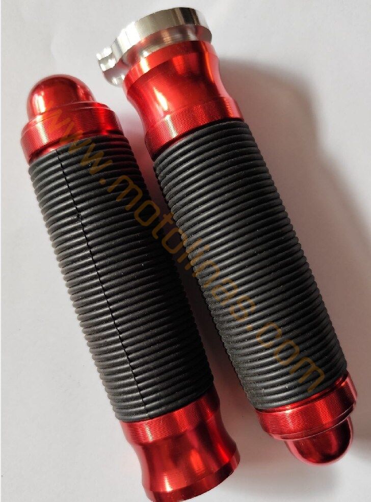 MOTOSİKLET ELCİK CNC GAZ BORUSU ALEMİNYUM VİDALI 133 mm KIRMIZI