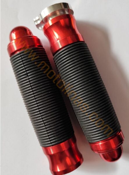 MOTOSİKLET ELCİK CNC GAZ BORUSU ALEMİNYUM VİDALI 133 mm KIRMIZI